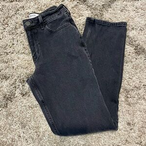 Hollister Women’s Black Washed Denim High Rise Straight Jeans Size 4R W27